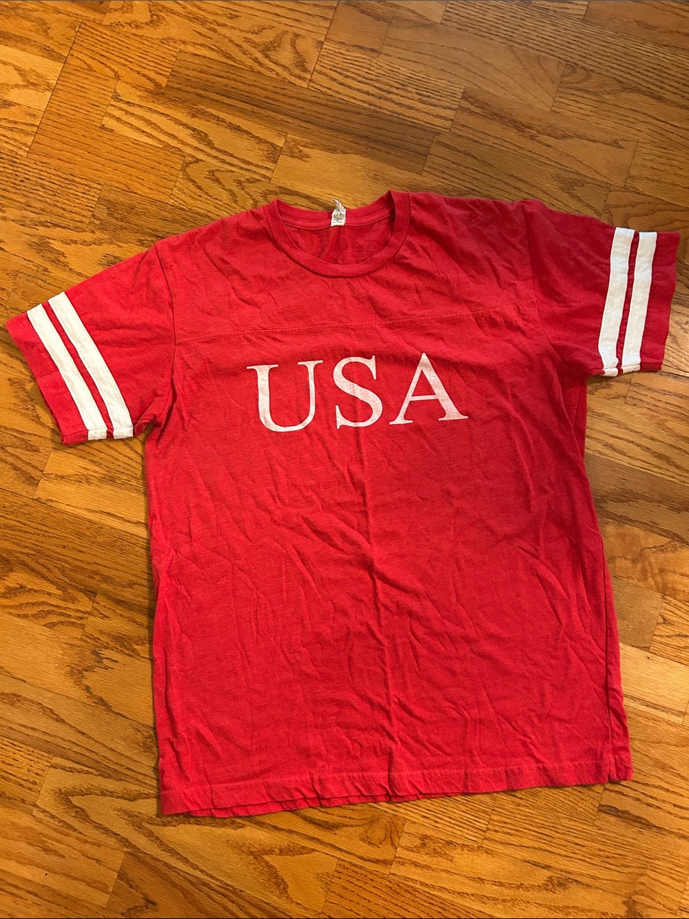 Hollister Red Graphic Tee with White Print